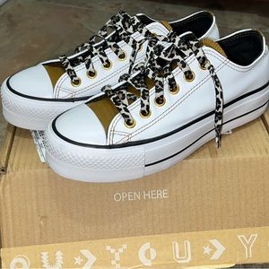 Custom converse platform sneakers. Size 7. Worn once.
